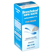 Bronchokod sans sucre adultes 5 %, flacon de 250 ml de solution buvable