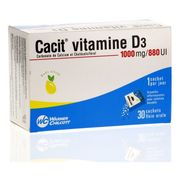 Cacit vitamine d3 1000 mg/880 ui, 30 sachets