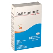 Cacit vitamine d3 500 mg/440 ui, 60 comprimés à croquer ou à sucer