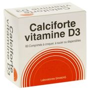 Calciforte vitamine d3, 60 comprimés dispersibles