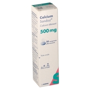 Calcium sandoz 500 mg, 20 comprimés effervescents