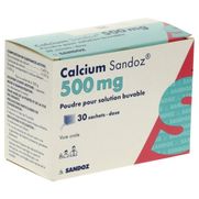 Calcium sandoz 500 mg, 30 sachets