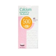 Calcium teva 500 mg, 60 comprimés à sucer