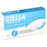 Ciella 0,1 %, 20 récipients unidose de solution pour lavage ophtalmique