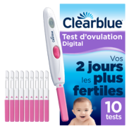 Clearblue test d’ovulation clearblue digital – boite de 10 tests