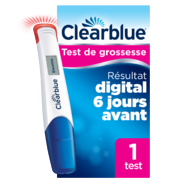 Clearblue Test de Grossesse Digital Ultra Précoce, Boite de 1 Test