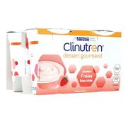 Clinutren Dessert Gourmand Fraise Biscuitée, 4 x 200g