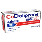 Codoliprane 500 mg/30 mg, 16 comprimés
