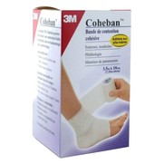 Coheban bande cohesive blanc 3,5 m x 10 cm