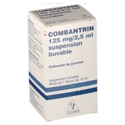 Combantrin 125 mg/2,5 ml, flacon de 15 ml de suspension buvable