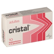 Cristal adultes, 10 suppositoires