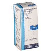 Cromoglicate de sodium biogaran 2 %, flacon de 5 ml de collyre