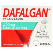 Dafalgan 250 mg, 12 sachets