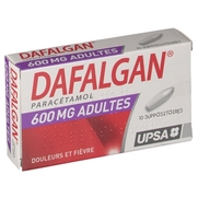 Dafalgan adultes 600 mg, 10 suppositoires