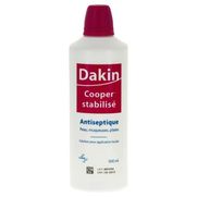 Dakin cooper stabilise, flacon de 500 ml de solution pour application locale