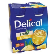 Delical Boisson fruitée Ananas, 4 x 200 ml