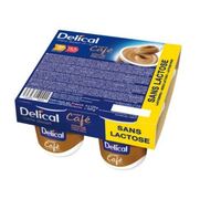 Delical Crème Dessert sans Lactose Cafe, 4 x 200 g