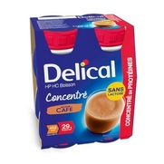 Delical HP HC Boisson Concentré Café, 4 x 200 ml