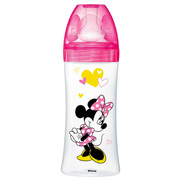 Dodie Baby Biberon Disney Tétine Ronde 3 Vitesses Anti-Colique 6 Mois et +, 300 ml Modèle Minnie