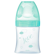 Dodie Biberon Verre Débit 1 Lent 0-6 Mois Vert Oiseau, 150 ml