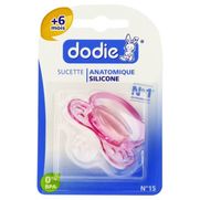 Dodie sucette anatomique silicone discret 2age