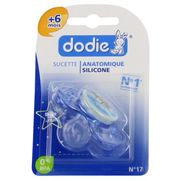 Dodie sucette silicone nuit 2age