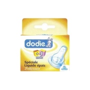 Dodie tétine liquide épais 6 mois et plus x2