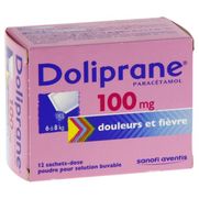 Doliprane 100 mg, 12 sachets