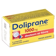 Doliprane 1000 mg, 8 comprimés effervescents sécables