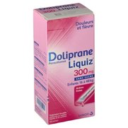 Doliprane Liquiz 300 mg Sans sucre enfant de 16 à 48 kg Boite de 12 sachets