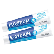 Elgydium Dentifrice Anti-plaque, 2 x 75 ml