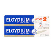 Elgydium Gel Dentifrice Multi-Actions, 2 x 75g