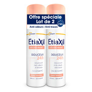 EtiaXil Déodorant Douceur Aérosol, Lot de 2 x 150 ml