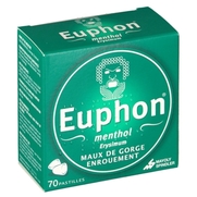 Euphon menthol, 70 pastilles à sucer