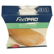 Feetpad écarteur de doigts hallux valgus large, x2