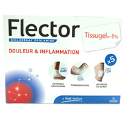 Flector Tissugel EP 1% emplâtre, 5 sachets