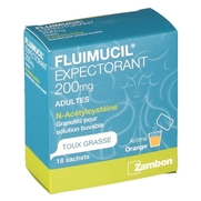 Fluimucil 200 mg adultes, 18 sachets
