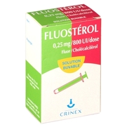 Fluosterol 0,25 mg/800 ui/dose, flacon de 22,5 ml de solution buvable