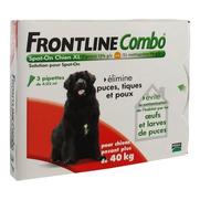 Frontline combo chien xl anti-puces et tiques - 3 pipettes