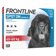 Frontline spot-on chien xl (40-60 kg) 6 pipettes 