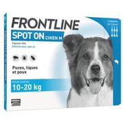 Frontline spot-on m chien de 10-20 kg - 6 pipettes