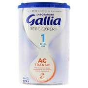 Gallia Bébé Expert AC Transit 1 Lait 0-6 Mois, 800 g