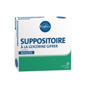 Gifrer Suppositoire a la glycerine adultes, 25 suppositoires
