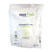 Gilbert Pads Bio Rectangles de Coton, x180