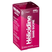 Helicidine 10 % sans sucre, flacon de 250 ml de sirop