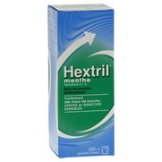 Hextril menthe 0,1 %, flacon de 400 ml de solution pour bain de bouche