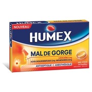 HUMEX MAL DE GORGE MIEL CITRON PASTILLES 24 PASTILLES URGO