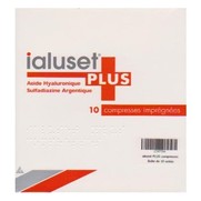 Ialuset plus compresse 10 cm x 10 cm, x 10