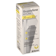Ibuprofene mylan 20 mg/ml enfants et nourrissons sans sucre, flacon de 200 ml de suspension buvable