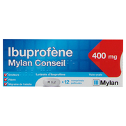 Ibuprofène Mylan Conseil 400 mg, 12 Comprimés